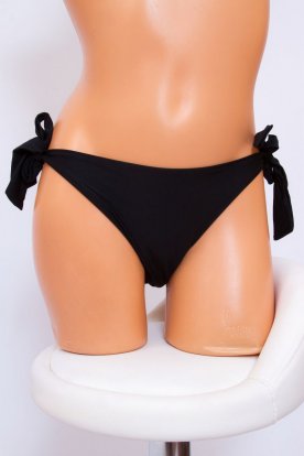 Divatos szexi oldalt megkötős női fekete színű bikini alsó