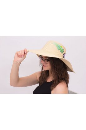 Nyomott mintás kalap nyári mintával